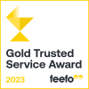 Gold Trusted Service Award - Badge - 1x1
